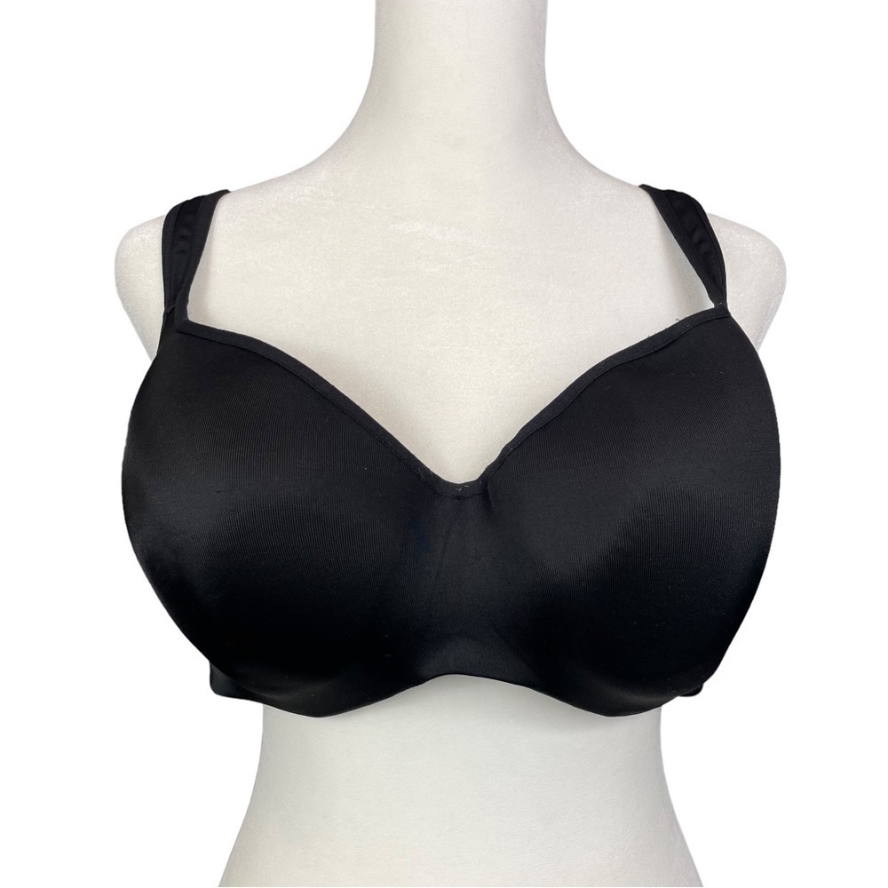EUC Cacique Smooth Balconette Black Bra Full Coverage Size 42D